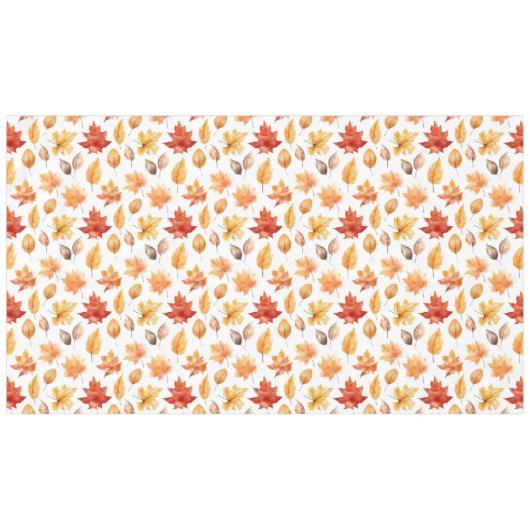 Naherfst fall Leaves Terracotta Brown Boho Pattern Tafelkleed (Voorkant (Horizontaal))