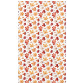 Naherfst fall Leaves Terracotta Brown Boho Pattern Tafelkleed (Voorkant)