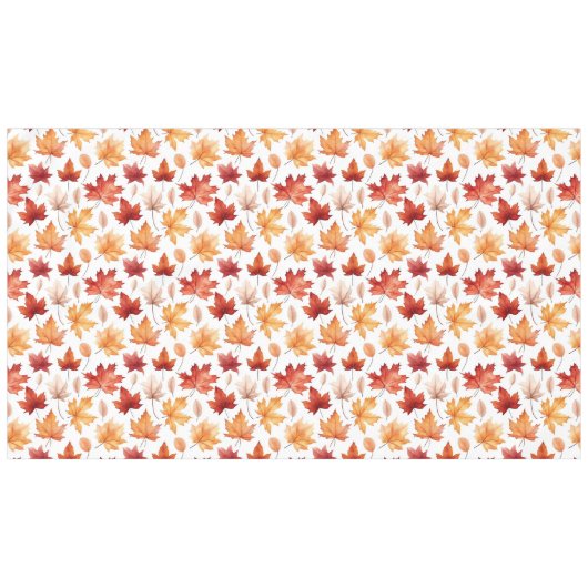 Naherfst fall Leaves Terracotta Brown Boho Pattern Tafelkleed (Voorkant (Horizontaal))