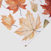 Naherfst fall Leaves Terracotta Brown Boho Pattern Tissuepapier (Detail)