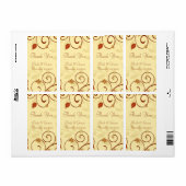 Naherfst lekt herfst bruiloft etiketten af (Full Sheet)