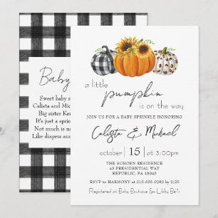 Naherfst Little Pumpkin Couples Baby Sprinkle Kaart