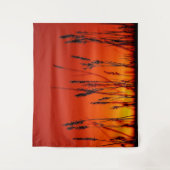 Naherfst Sunset Silhouette Wall Tapestry Wandkleed (Voorkant)