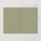 Naherfst Waterverf pompoenen en bloemen Uitnodiging Briefkaart (Achterkant)