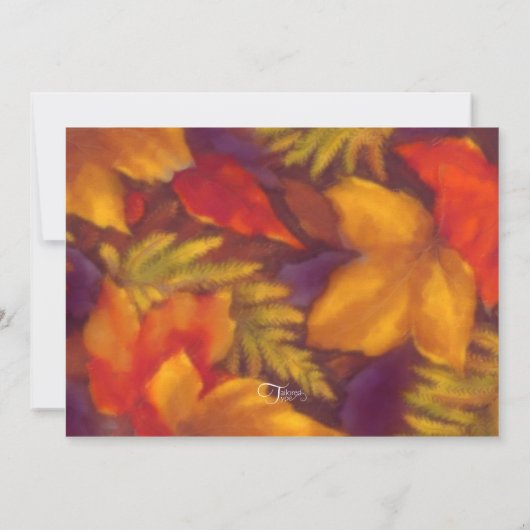 Naherfstbruiloft met valleien kaart (Achterkant)