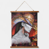 Naherfstdame Hanging Tapestry - schilderen Hangend Wandkleed (Voorkant)