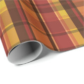 Naherfstkleurig kleurenspelpatroon Warm Tones Cadeaupapier (Rol Hoek)