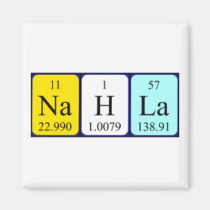 Nahla periodieke table name magnet magneet