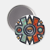 Nahui Ollin Koelkast Magneet (Voorkant / Achterkant)