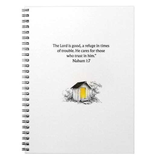 Nahum 1:7 Christian Scripture Notebook Journal Notitieboek (Voorkant)
