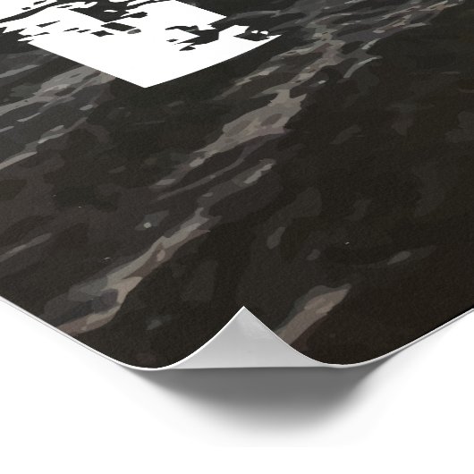 Nahum 1:7 Stonghold in Trouble Refuge in hem Poster (Hoek)