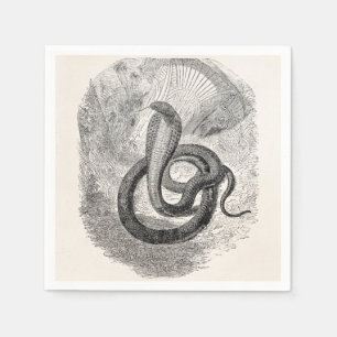  Naia Haje Snake - Serpent Reptile Sjabloon Servet
