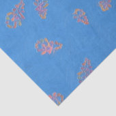 Naïef geschilderde herfstlucht tissuepapier (Detail)