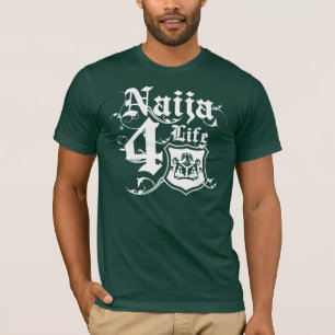 Naija4life design met Nigeriaanse wapenlaag T-shirt