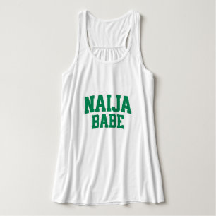Naija Babe Nigeriaanse trots Tanktop