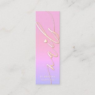 Nail Art Beauty Salon Manicure Specialist Mini Visitekaartje