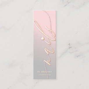 Nail Art Beauty Salon Manicure Specialist Mini Visitekaartje