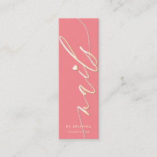 Nail Art Beauty Salon Manicure Specialist Mini Visitekaartje