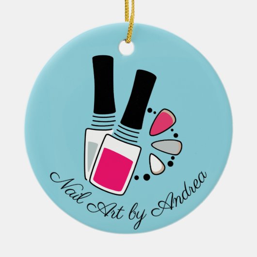 Nail Art Design Keramisch Ornament (Voorkant)