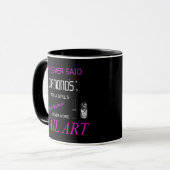 Nail Art est mon meilleur ami 11 oz Combo Mug (Devant gauche)