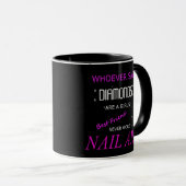 Nail Art est mon meilleur ami 11 oz Combo Mug (Devant droit)