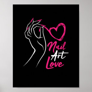 Nail Art Love Fingernagelmest Poster