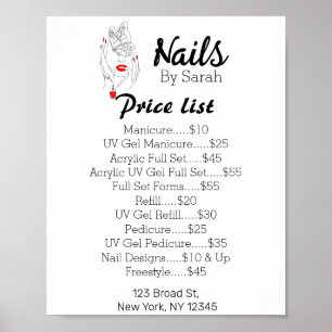 Nail art poster