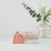 Nail Art Salon Visitekaartje (Staand voorkant)