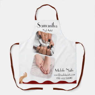 Nail Art Technician/Manicurist bewerkbaar Schort