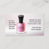 Nail Art Technicier - Fuchsia Nail Pools Visitekaartje (Achterkant)