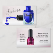 Nail Art-technicus - Blue Nail Pools Visitekaartje (Voorkant / Achterkant)