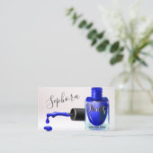 Nail Art-technicus - Blue Nail Pools Visitekaartje (Staand voorkant)