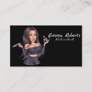 Nail Artist Black Visitekaartje