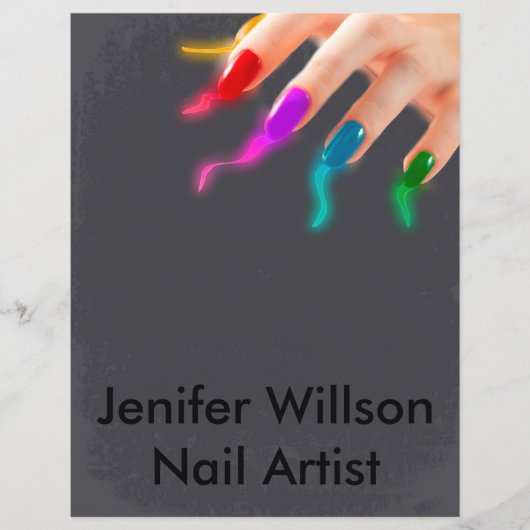 Nail Artist Flyer (Voorkant)