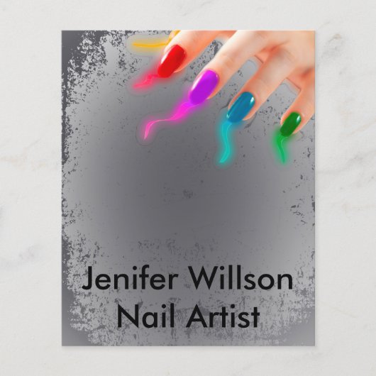 Nail Artist Flyer (Voorkant)