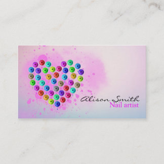Nail Artist / Heart of Nail Polish Visitekaartje