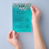 Nail Artist Manicure Sparkle Business Flyer (Hand)