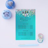 Nail Artist Manicure Sparkle Business Flyer (Enkel)
