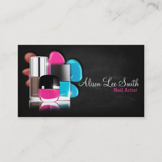 Nail Artist / Nail Polish Visitekaartje (Voorkant)