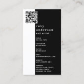 Nail Artist Photo QR Code Visitekaartje (Achterkant)