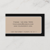 Nail Artist - rode nagel Visitekaartje (Achterkant)