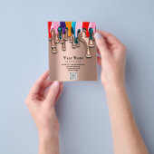 Nail Artist Studio Drips Roos Wax Epilation Prijze Flyer (Hand)