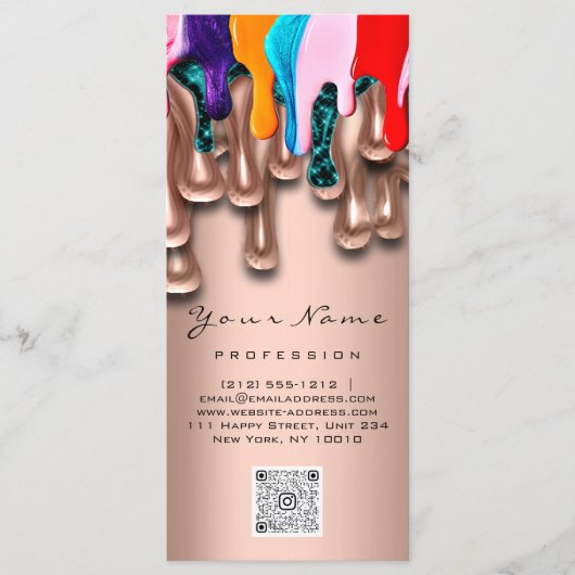 Nail Artist Studio Drips Roos Wax Epilation Prijze Menu (Voorkant)