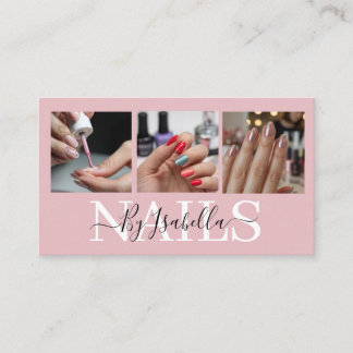  Nail Artist Studio Photo Typography Visitekaartje