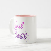 Nail Artist Tweekleurige Koffiemok (Voorkant links)