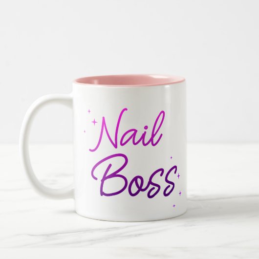Nail Artist Tweekleurige Koffiemok (Links)