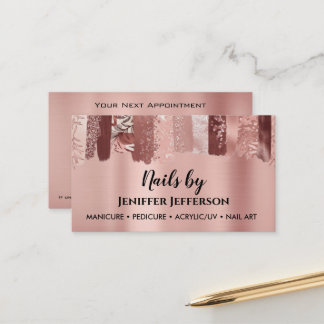 NAIL ARTIST-Visitekaartje Afsprakenkaartje