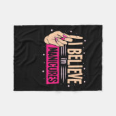 Nail Boss gelooft in manicure Fleece Deken (Voorkant (Horizontaal))