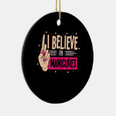 Nail Boss gelooft in manicure Keramisch Ornament (Rechts)