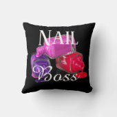 Nail, Boss, make up Beauty Business, Babe, Pools Kussen (Achterkant)